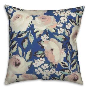 Creative Products -  Multi Floral Blue 18 x 18 Indoor Blue
